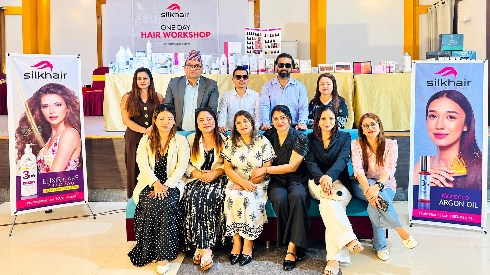 Silkhair Professional educators and stylists at a one day hair workshop