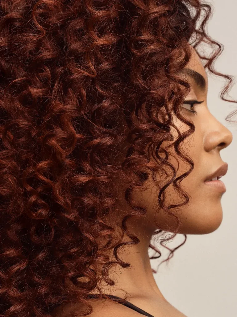 Close-up of curly hair
