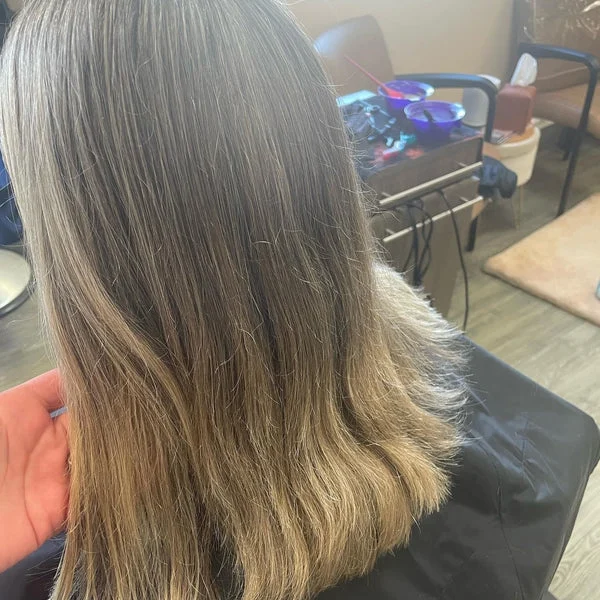Hair before using Luxury Keratin Care Shampoo