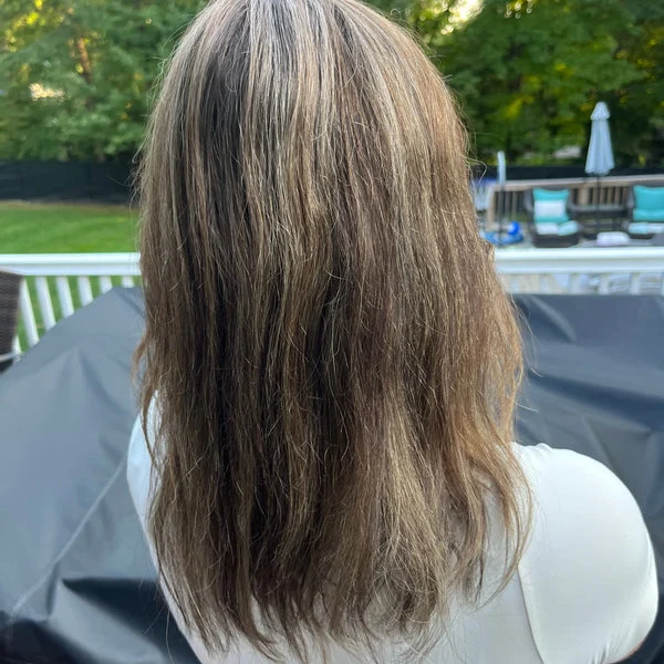 Hair before using Luxury pH Balance Hair Mask